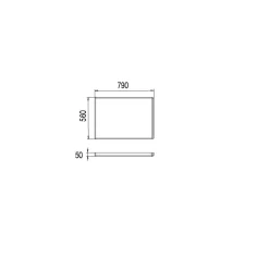 Tablier de baignoire latéral pour baignoire droite 180 x 80 cm, blanc, Valentin