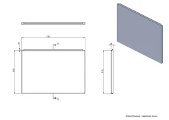 Tablier de baignoire latéral blanc Balneo Panel 75 cm