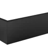 Tablier de baignoire noir Allibert Fix'alu 180 x 80 cm