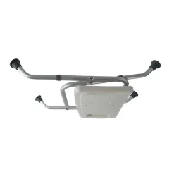 Tabouret de douche - Chaise de douche, Identités 812031 courbé pliant blanc, pliable pour le ranger et le transporter facilement