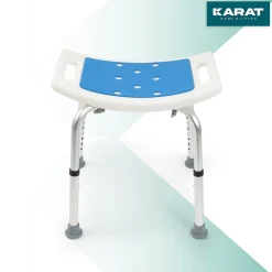 Tabouret de douche et de bain Noah Réglable en hauteur Facile à  nettoyer Pieds en caoutchouc antidérapant jusqu'à  136 kg