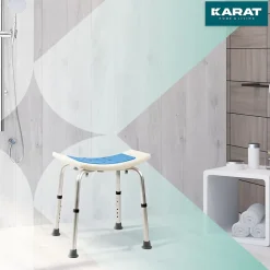 Tabouret de douche et de bain Noah Réglable en hauteur Facile à  nettoyer Pieds en caoutchouc antidérapant jusqu'à  136 kg