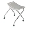 Tabouret de douche, Identités 812031, Chaise de douche, courbé pliant blanc, pliable pour le ranger et le transporter facilement