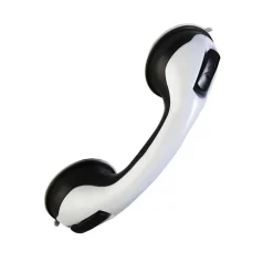 Tabouret de douche PMR PELLET Essentiel rond hauteur réglable + Barre à ventouse de maintien PMR PELLET 30 cm