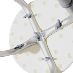 Tabouret de douche réglable en hauteur siège de douche ergonomique pieds antidérapants charge max. 136 Kg alu HDPE blanc