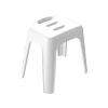 Tabouret grand siège de douche HOCKER Blanc Max 130kg Spirella