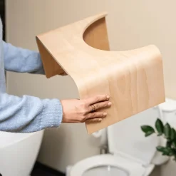 Tabouret physiologique de toilette WELLCARE en bois