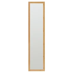 Étagère avec miroir intégré As bambou 170 x 40 x 35 cm naturel blanc