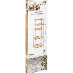 Étagère colonne 4 niveaux Bambou Mix N' Modul - 5Five