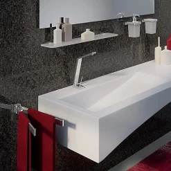 Étagère De 60 Cm En Cristal Et Supports En Laiton - Greta