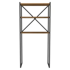 Étagère de salle de bain Askersund 160 x 66 x 34 cm effet noyer en.casa