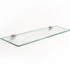 Étagère De Salle Tulup 90x13 cm Au-Dessus Du Lavabo Avec Supports En Métal Chromé