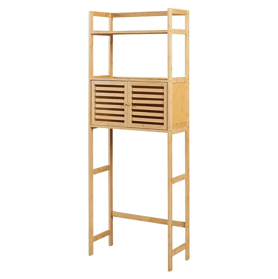 Étagère de toilette Haugesund bambou 158 x 60 x 26 cm naturel en.casa