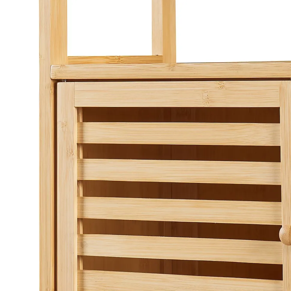 Étagère de toilette Haugesund bambou 158 x 60 x 26 cm naturel en.casa