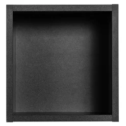 Étagère murale de salle de bain Newport 27 x 25 x 21 cm noir en.casa