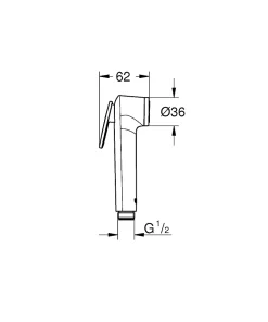 Tempesta-F Trigger Spray 30 Douchette 1 jet, Chrome (27512001)