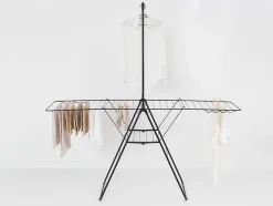 Étendoir à linge 25 m Brabantia Hangon avec portant à cintre coloris noir
