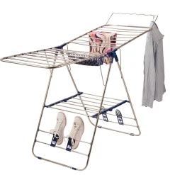 Étendoir à linge pliable avec porte cintres