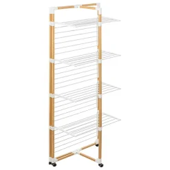 Étendoir à linge tour 4 roues 40m effet bois - 5 five simply smart