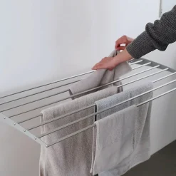 Étendoir alu mural pliant bas 100x50x10cm Foxydry Fold Down 100