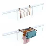 Étendoir corten pliable pour balcon 62x63x8 cm Foxydry Duo