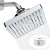 Tete de Douche Pluie Anti Calcaire, 15CM Tete de Douche Haute Pression, Pommeau de Douche Fixe, Pommeau Carré Universelle