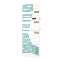 THERMOR - Sèche-serviettes Allure 3 mat à gauche 750W gris ardoise/chêne - 483230