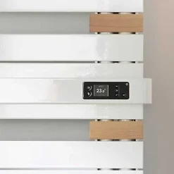 THERMOR - Sèche-serviettes Allure 3 mat à droite avec soufflerie 1750W gris roche/chêne - 483190
