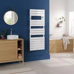 THERMOR - Sèche-serviettes Riviera 2 avec soufflerie 1500W blanc brillant - 498218