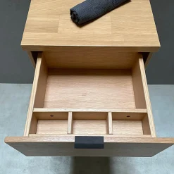 Tiroir suspendu 48 cm en chêne - Massif naturel - Meuble de salle de bain design et fonctionnel