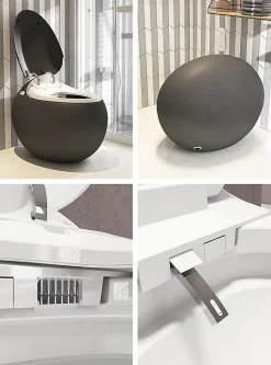 Toilette japonaise moderne Kirei noir