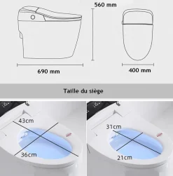 Toilette japonaise moderne Daimyo