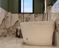 Toilette japonaise Nashi OVIAN PLUS SORTIE HORIZONTALE, WC lavant automatique, avec stérilisation UV gamme supérieure