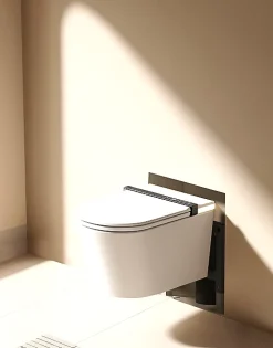 Toilette japonaise Nashi IANNA suspendue, WC lavant automatique, mural haut de gamme