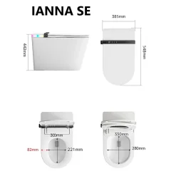 Toilette japonaise Nashi IANNA SE, WC lavant automatique, haut de gamme