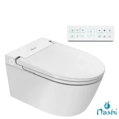 Toilette japonaise Nashi EOS suspendue, WC lavant automatique, gamme supérieure
