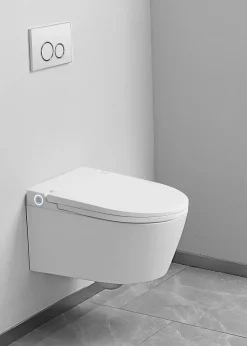 Toilette japonaise Nashi EOS suspendue avec bâti-support, WC lavant automatique, gamme supérieure