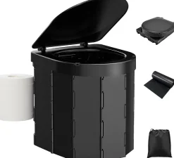 Toilette Portable Polyvalente pour Camping - Solution Pratique et Pliable pour Voyages