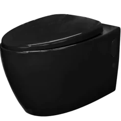 Toilette suspendu de couleur noir Cuvette WC en céramique