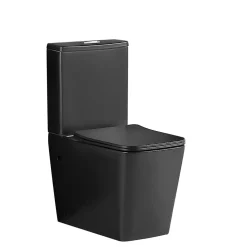 Toilette WC à poser BRAGADO en ceramique noir mat