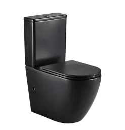 Toilette WC à poser GENOVA en ceramique noir mat