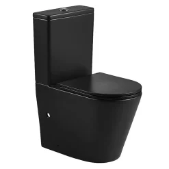 Toilette WC à poser TURIN en ceramique noir mat