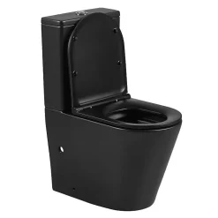 Toilette WC à poser TURIN en ceramique noir mat