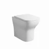 Toilettes À Chasse D'eau Blanc Brillant
