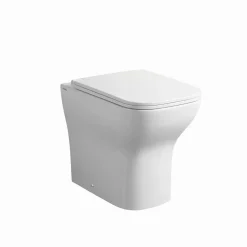 Toilettes À Chasse D'eau Blanc Brillant
