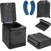 Toilettes de Camping Pliables Max 150kg + 12 Cacs de Toilette Inclus - Toilettes WC