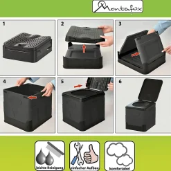 Toilettes de Camping Pliables Max 150kg + 12 Cacs de Toilette Inclus - Toilettes WC