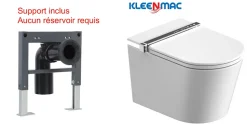 Toilettes suspendues intelligentes japonaises KLEENMAC VERONA Blanc modèle KEB3018WTR-C