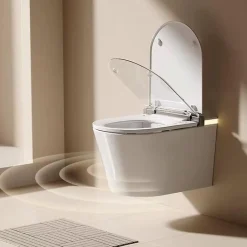 Toilettes suspendues intelligentes japonaises KLEENMAC VERONA Blanc modèle KEB3018WTR-C