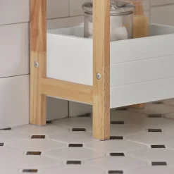 Tour de Rangement Etagère de Stockage, 3 étages FRG226-WN, SoBuy